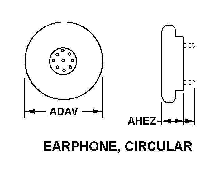 EARPHONE, CIRCULAR style nsn 5965-01-095-1926