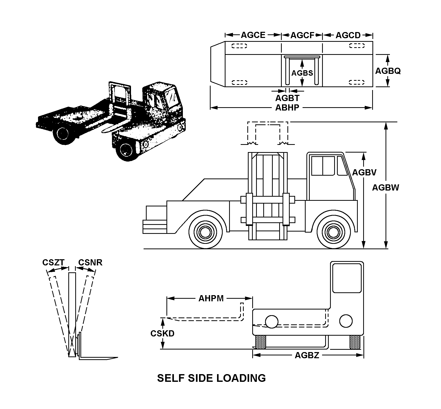 SELF SIDE LOADING style nsn 3930-00-678-9915