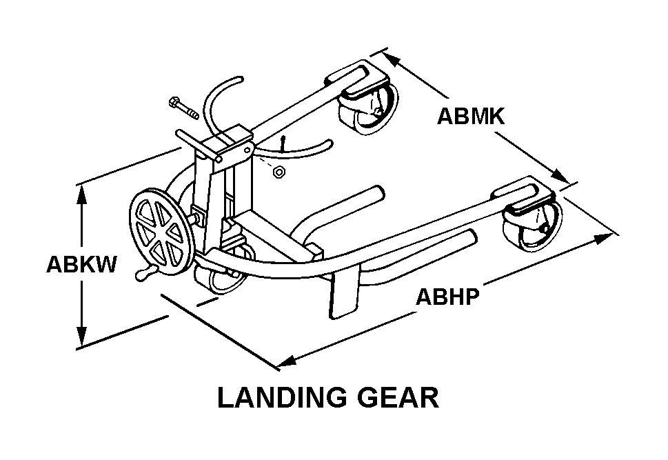 LANDING GEAR style nsn 1730-01-503-4171