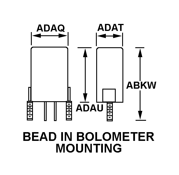 BEAD IN BOLOMETER MOUNTING style nsn 5905-00-257-6545
