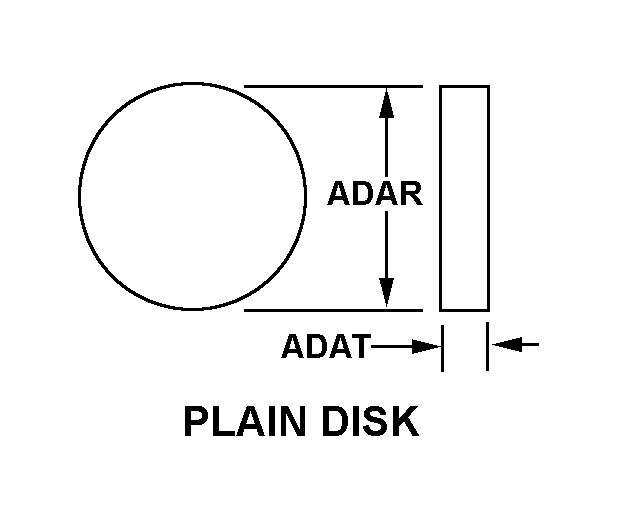 PLAIN DISK style nsn 5905-01-222-4457