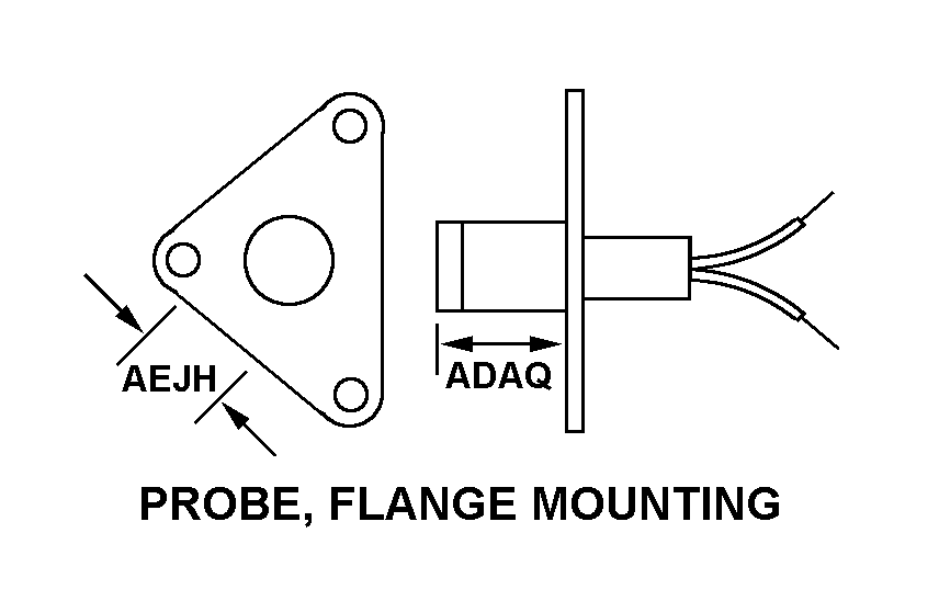PROBE, FLANGE MOUNTING style nsn 5905-01-131-8079