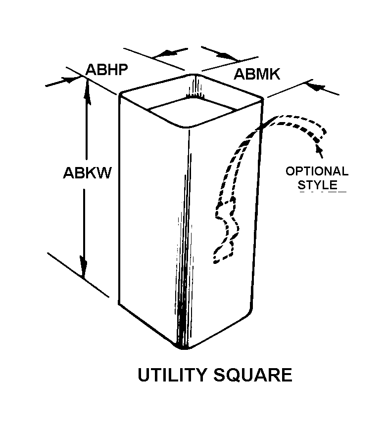 UTILITY-SQUARE style nsn 8465-01-606-0117