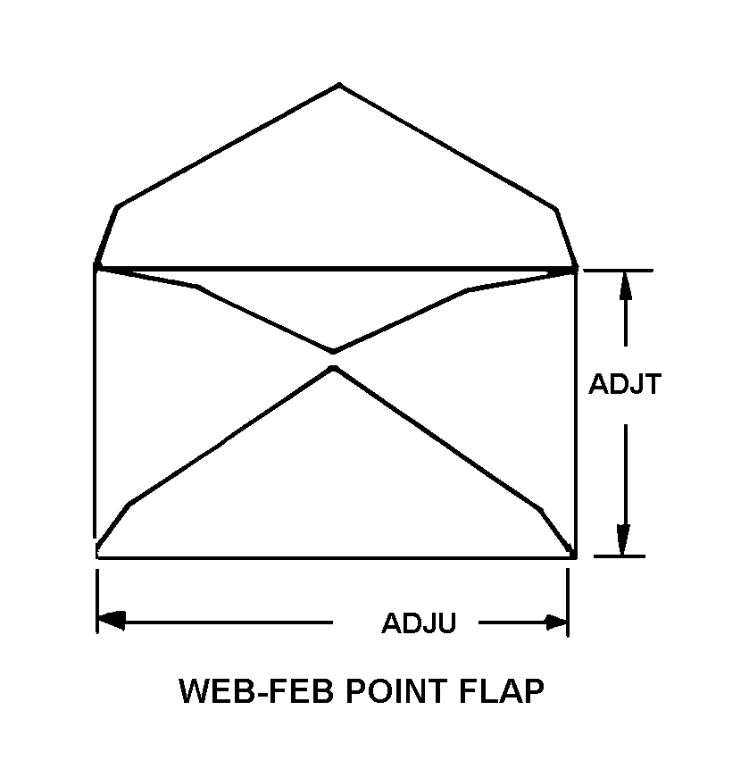 WEB-FEB POINT FLAP style nsn 7530-01-024-3820