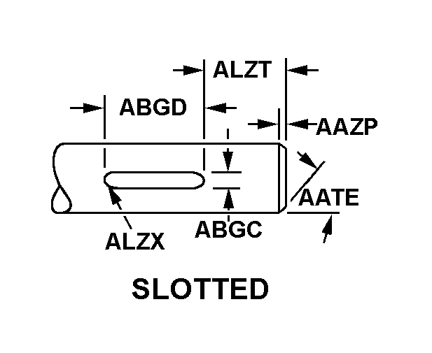 SLOTTED style nsn 2805-00-528-6381