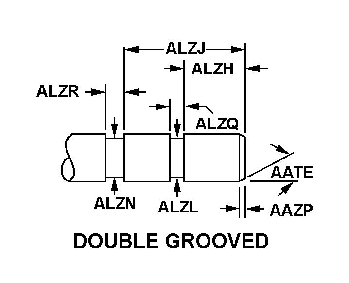 DOUBLE GROOVED style nsn 2805-01-019-2103