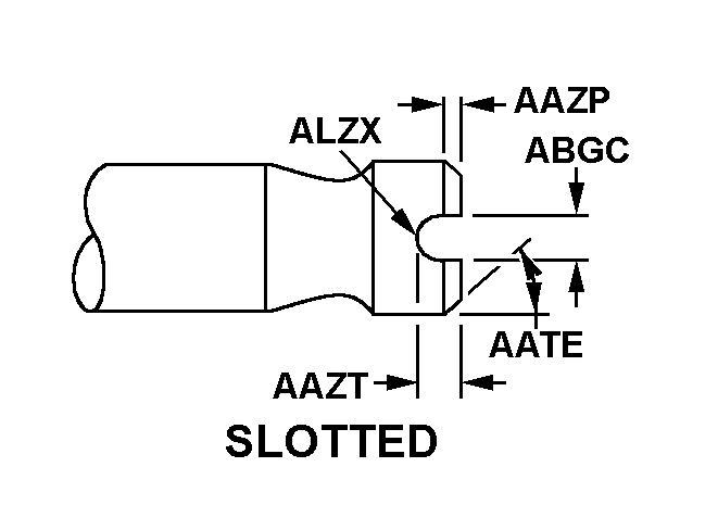 SLOTTED style nsn 2805-00-528-6377