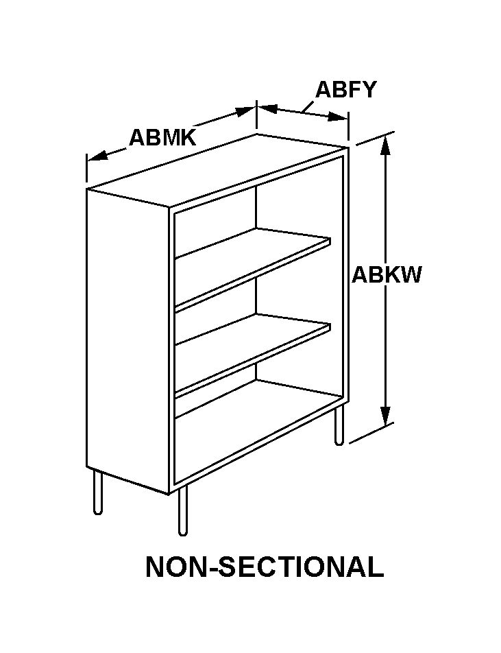 NON-SECTIONAL style nsn 7110-00-616-0794