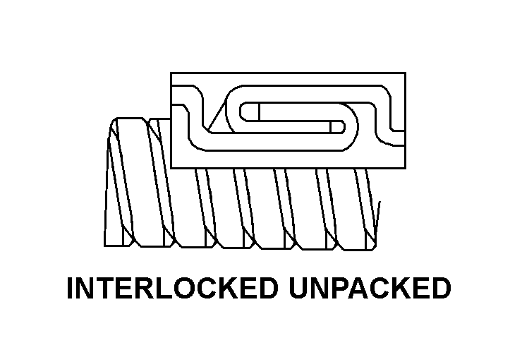 INTERLOCKED UNPACKED style nsn 4720-00-725-4352