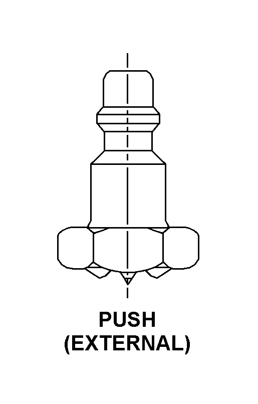 PUSH (EXTERNAL) style nsn 4730-01-593-5359