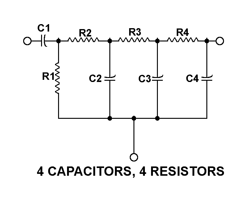 4 CAPACITORS, 4 RESISTORS style nsn 5915-00-864-0772