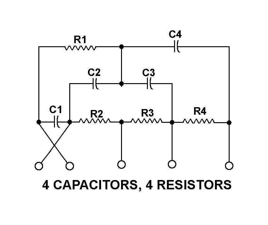 4 CAPACITORS, 4 RESISTORS style nsn 5915-00-864-0772