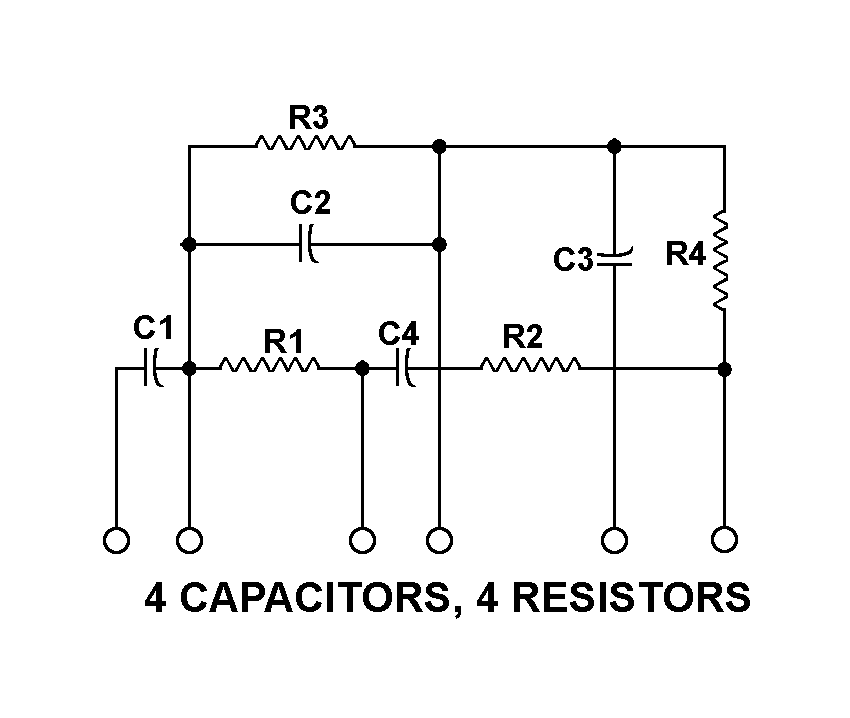 4 CAPACITORS, 4 RESISTORS style nsn 5915-00-864-0772