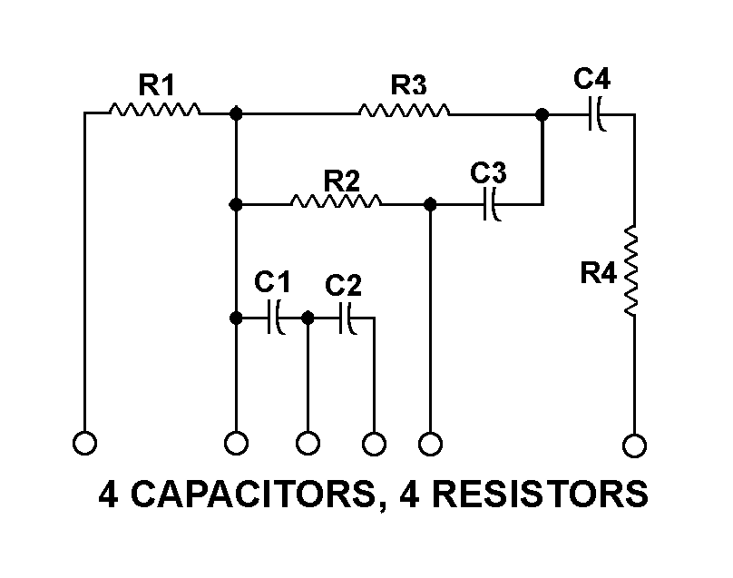 4 CAPACITORS, 4 RESISTORS style nsn 5915-00-864-0772