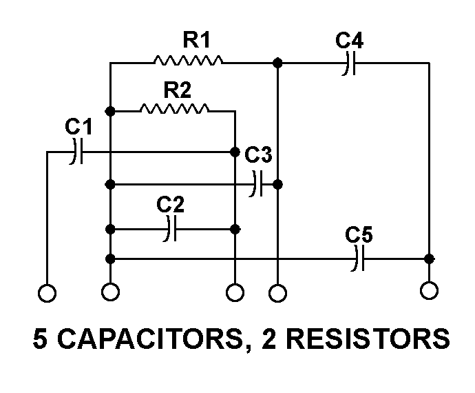 5 CAPACITORS, 2 RESISTORS style nsn 5915-01-129-2856