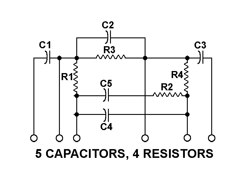 5 CAPACITORS, 4 RESISTORS style nsn 5915-00-116-4015