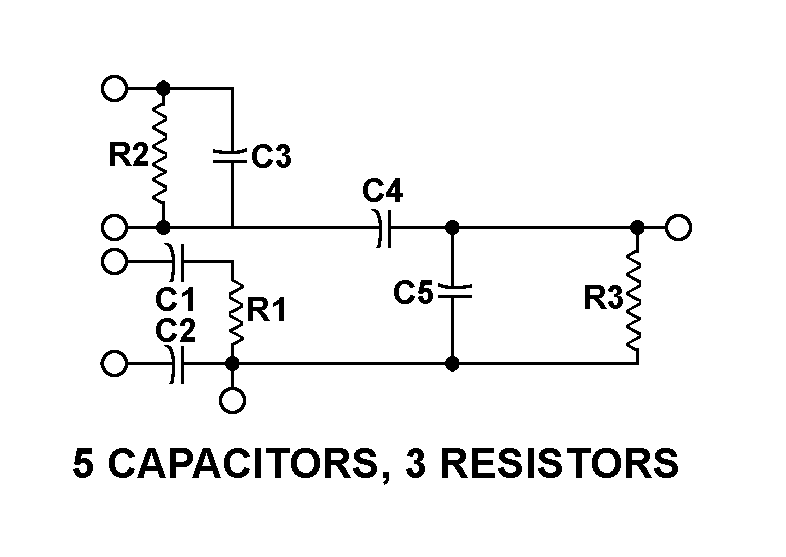 5 CAPACITORS, 3 RESISTORS style nsn 5915-01-223-2999