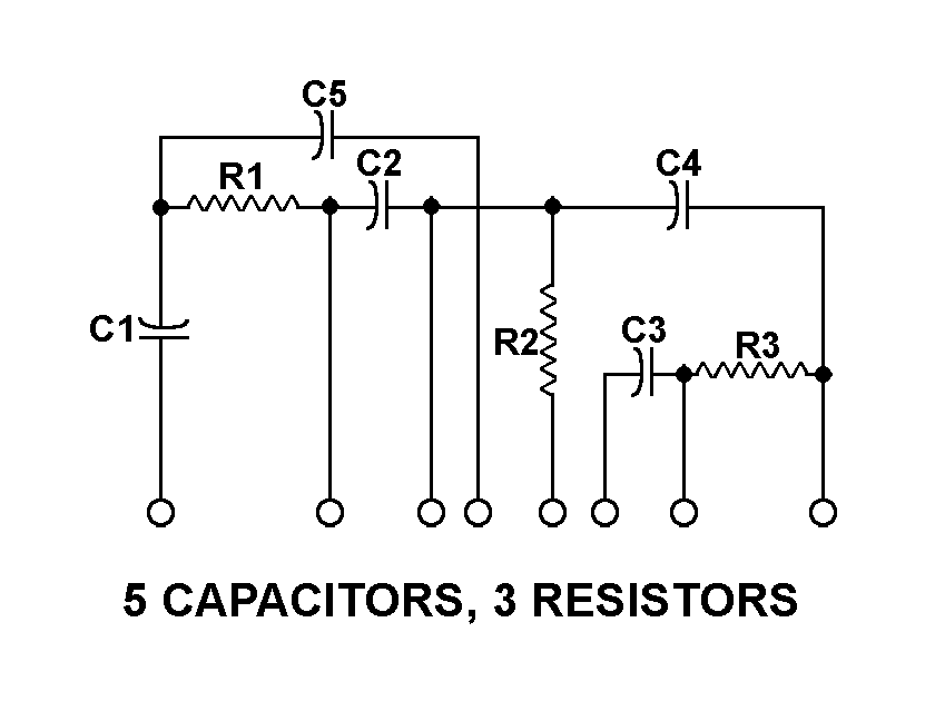 5 CAPACITORS, 3 RESISTORS style nsn 5915-01-223-2999