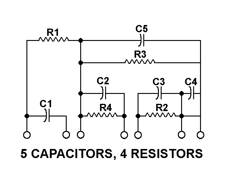 5 CAPACITORS, 4 RESISTORS style nsn 5915-00-116-4015