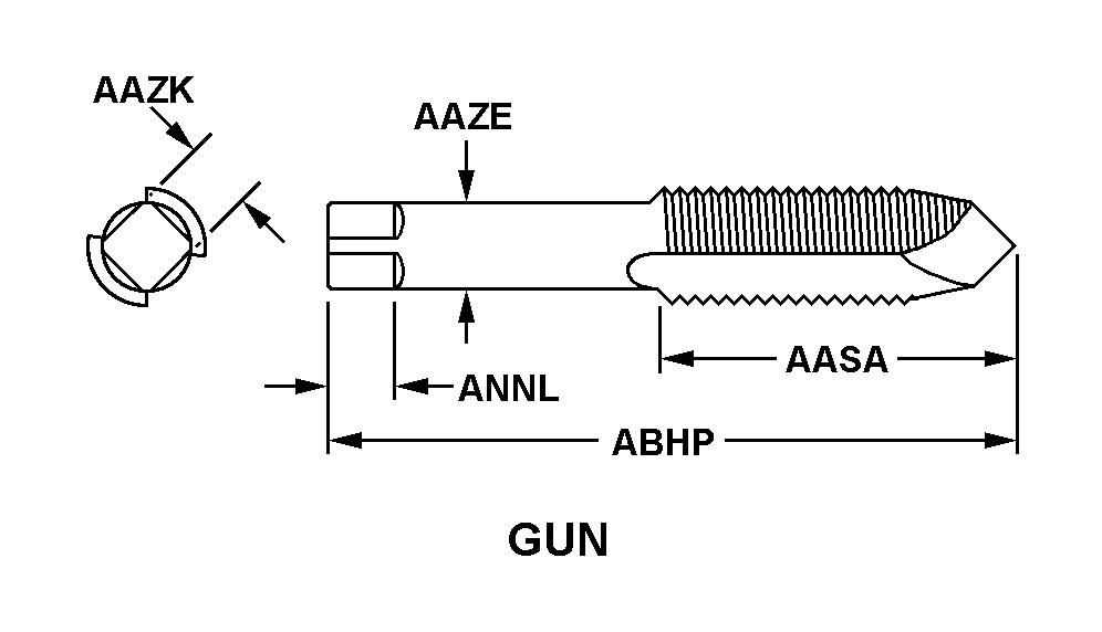 GUN style nsn 5136-01-633-4368