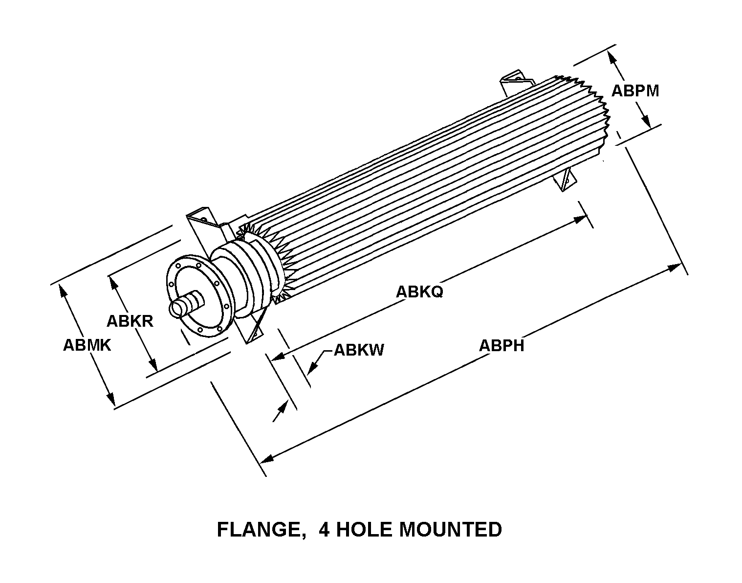 FLANGE, 4 HOLE MOUNTED style nsn 5985-01-263-3514