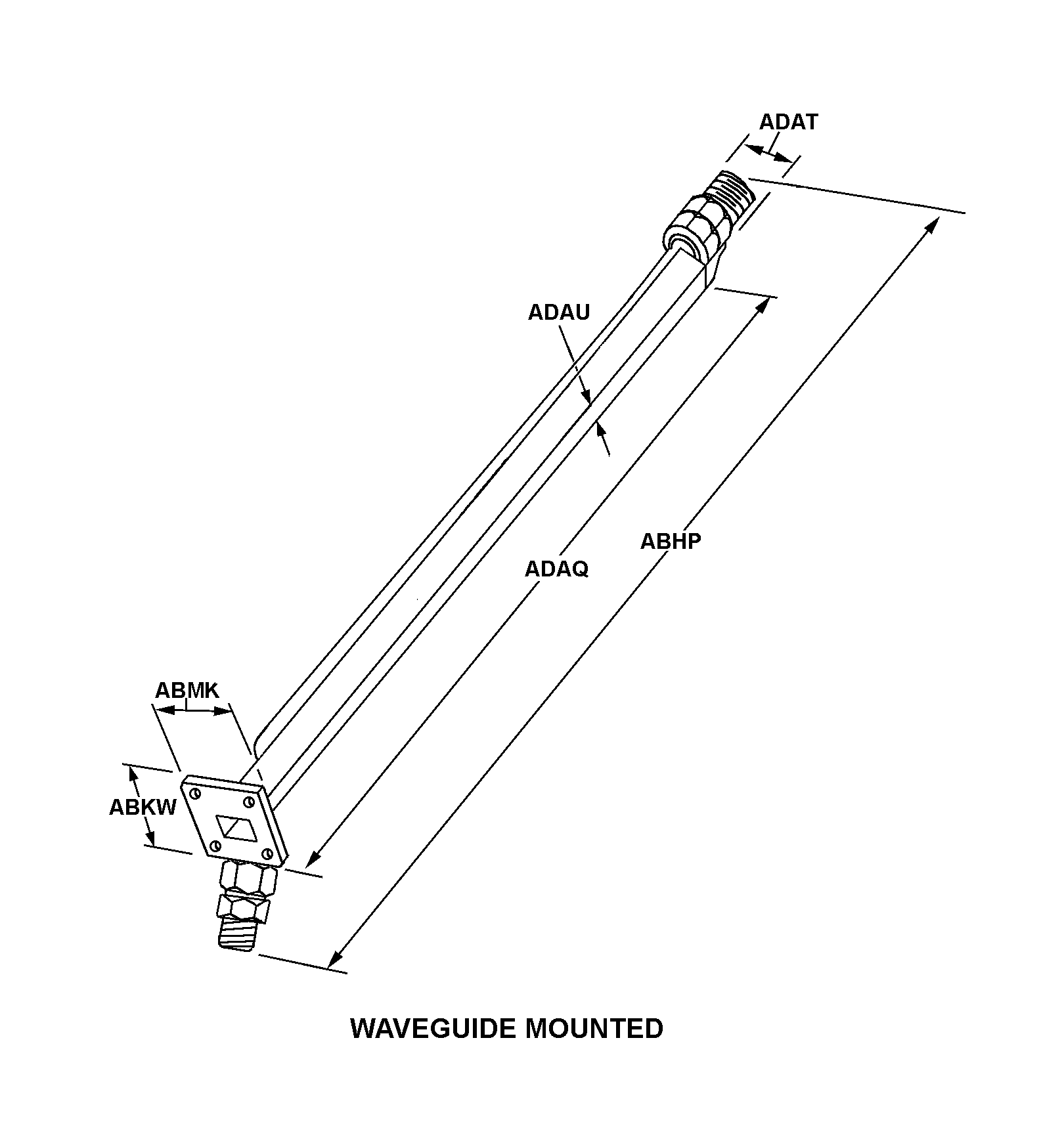 WAVEGUIDE MOUNTED style nsn 5985-01-078-7296