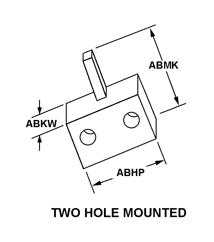 TWO HOLE MOUNTED style nsn 5985-01-122-4860