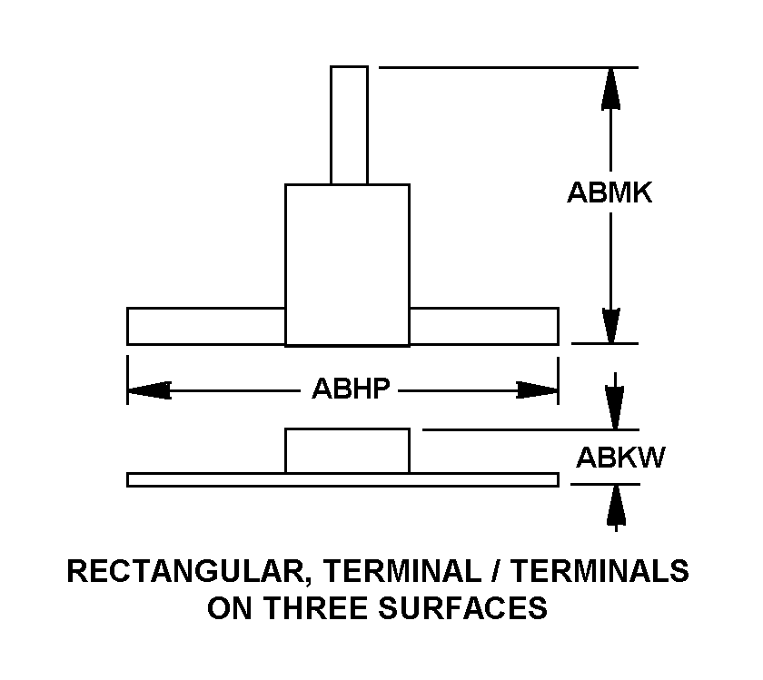 RECTANGULAR TERMINAL/TERMINALS ON THREE SURFACES style nsn 5985-01-449-4615