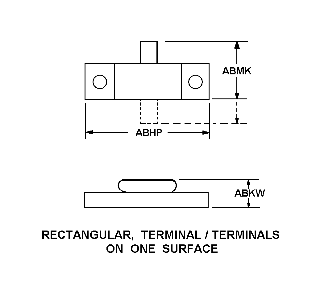 RECTANGULAR TERMINAL/TERMINALS ON ONE SURFACE style nsn 5985-01-353-5565