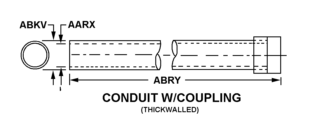 CONDUIT W/COUPLING style nsn 5975-00-178-1194