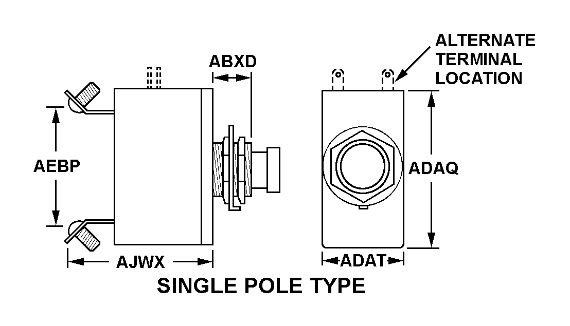 SINGLE POLE TYPE style nsn 5925-01-213-6397