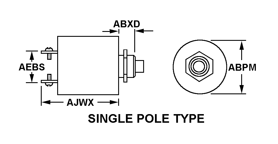 SINGLE POLE TYPE style nsn 5925-01-213-6397