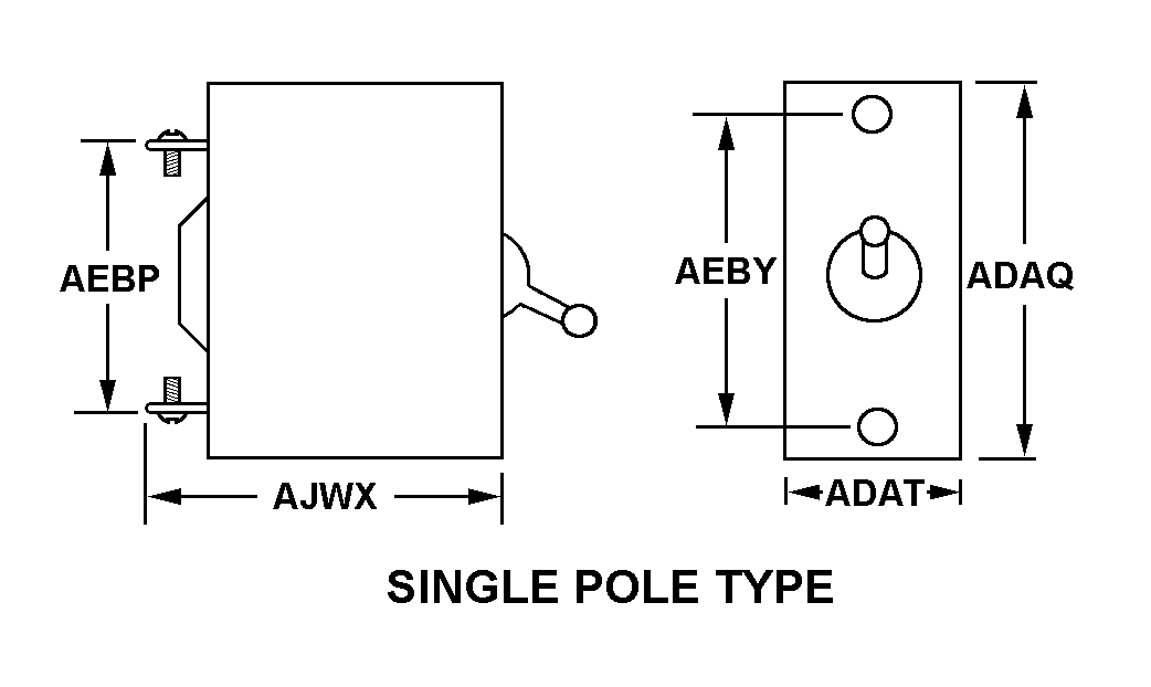 SINGLE POLE TYPE style nsn 5925-01-323-0907