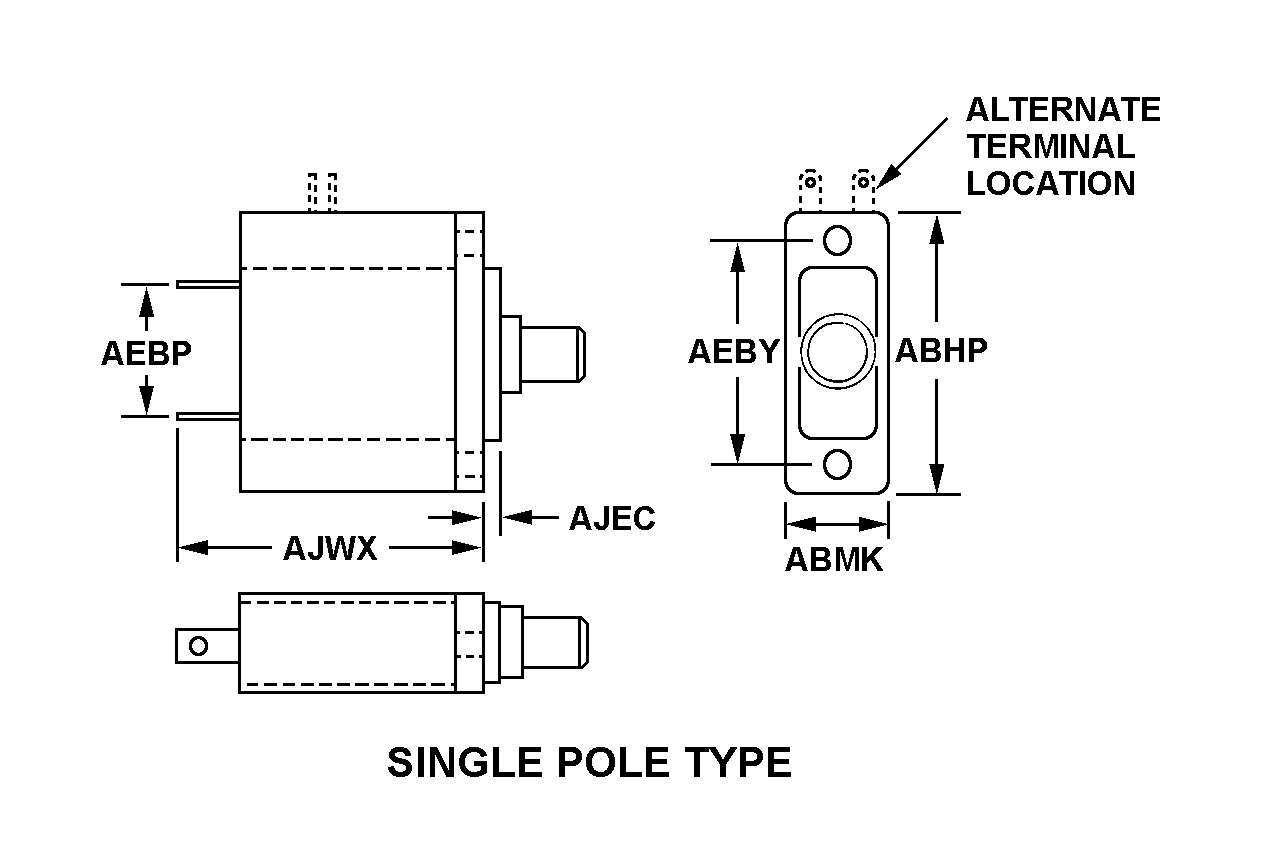 SINGLE POLE TYPE style nsn 5925-01-213-6397