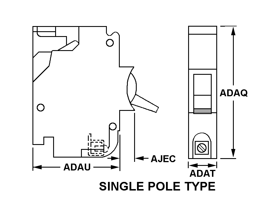 SINGLE POLE TYPE style nsn 5925-01-323-0907