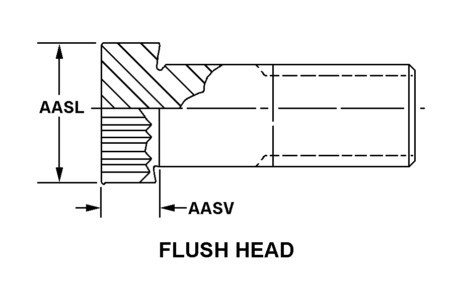 FLUSH HEAD style nsn 5307-01-331-5899