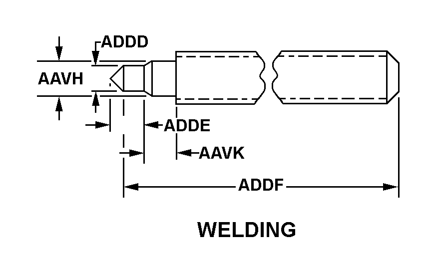 WELDING style nsn 5307-00-567-7400