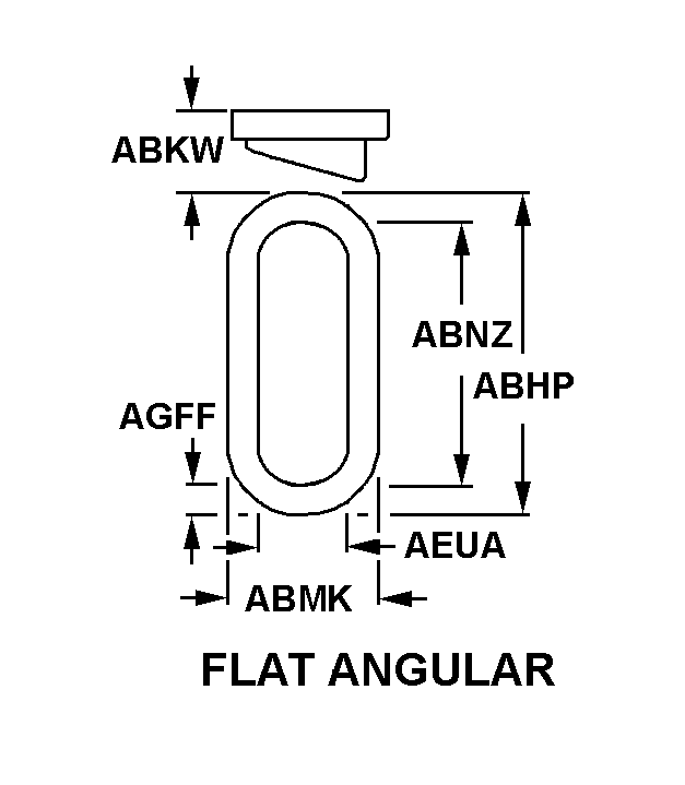 FLAT ANGULAR style nsn 6220-01-221-7747