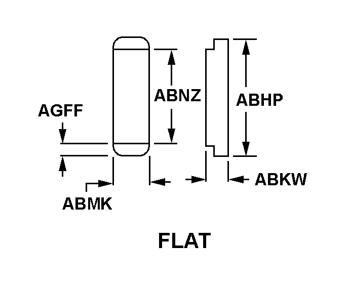 FLAT style nsn 6210-00-003-3658