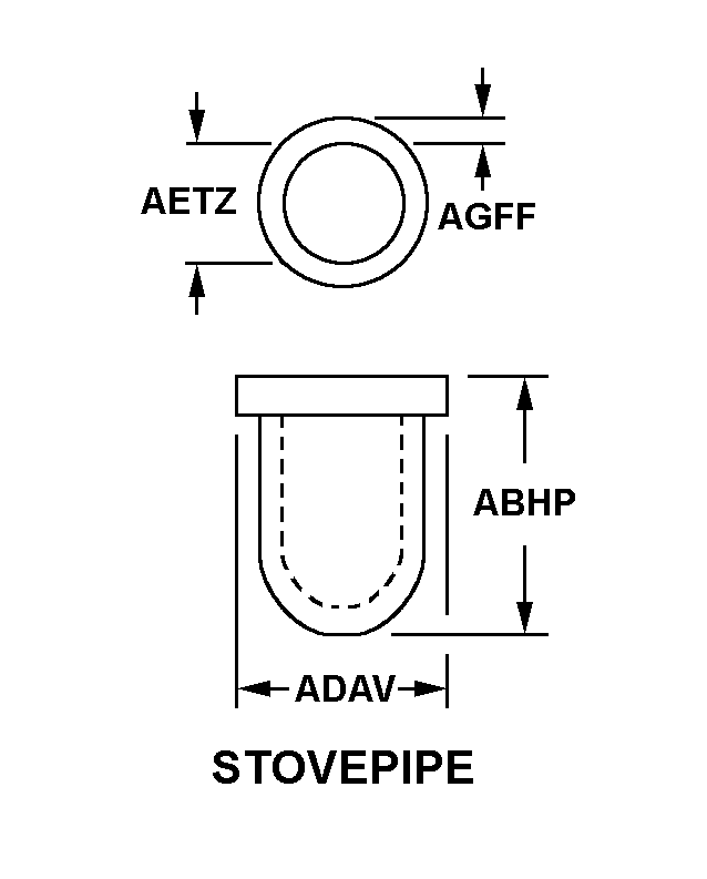 STOVEPIPE style nsn 6210-00-033-6419