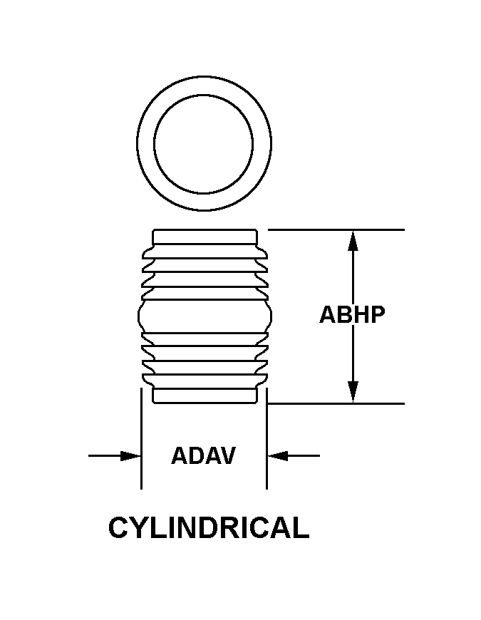 CYLINDRICAL style nsn 5850-01-326-2319