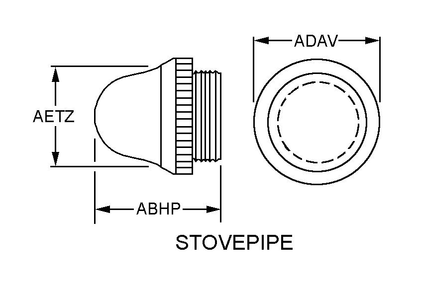 STOVEPIPE style nsn 6210-00-045-7658