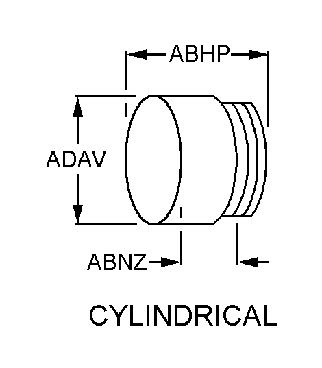 CYLINDRICAL style nsn 5850-01-340-4555