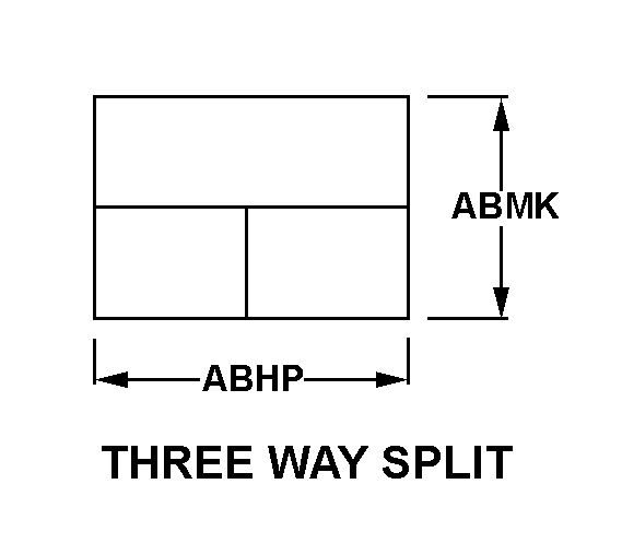 THREE WAY SPLIT style nsn 6210-01-045-5349