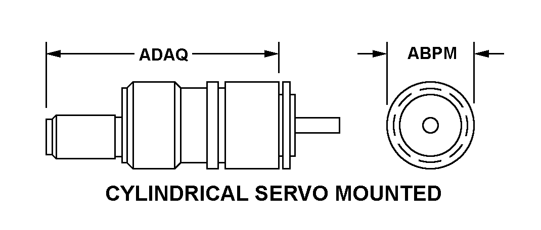 CYLINDRICAL SERVO MOUNTED style nsn 5905-01-112-6333