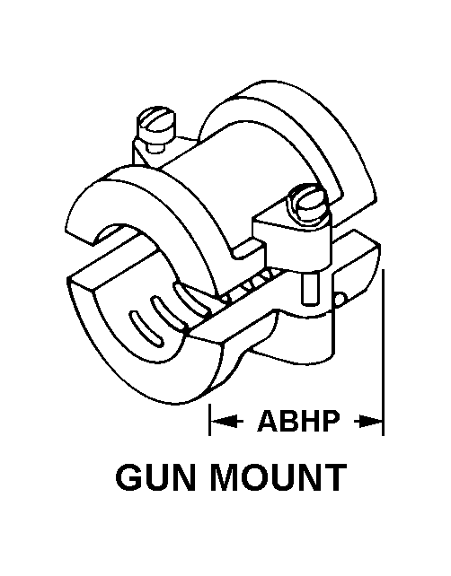 GUN MOUNT style nsn 5975-01-290-0861