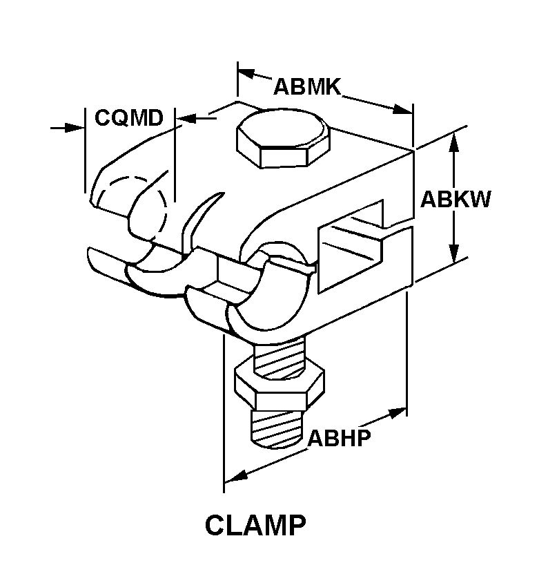 CLAMP style nsn 5999-01-292-1404
