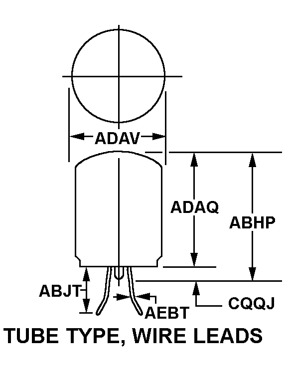 TUBE TYPE, WIRE LEADS style nsn 5955-00-948-0207