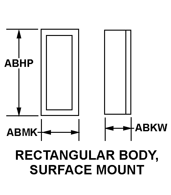 RECTANGULAR BODY, SURFACE MOUNT style nsn 5955-01-549-0366