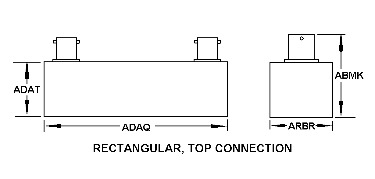 RECTANGULAR, TOP CONNECTION style nsn 5999-01-057-1642